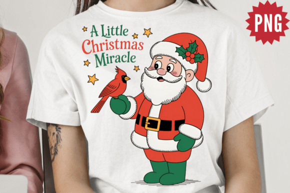 A Little Christmas Miracle PNG Design for Illustrations