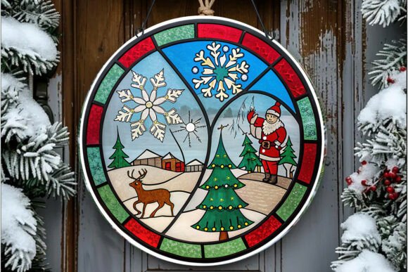 Christmas Break Through Stained Glass Illustrations Review
