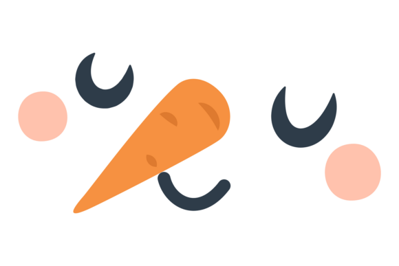 Christmas Funny Character with Carrot No Review