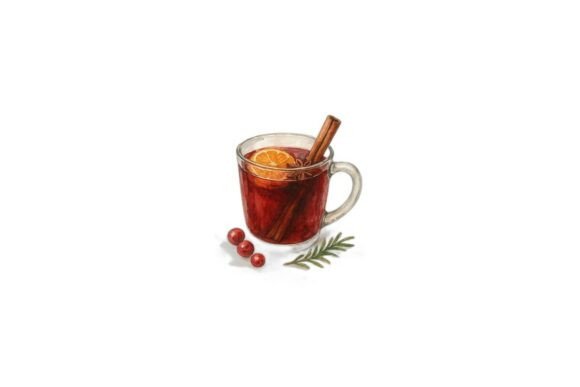Christmas Mulled Wine PNG File Review for Illustrations