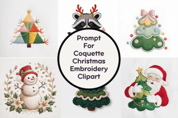 Coquette Christmas Embroidery Clipart: A Designer’s Review for Seasonal Illustrations