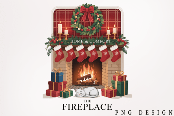Fireplace Christmas Tarot Card Clipart P: A Seller’s Review of Seasonal Illustrations