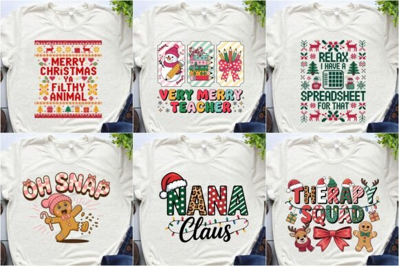 Funny Christmas T-Shirt Design Png Review