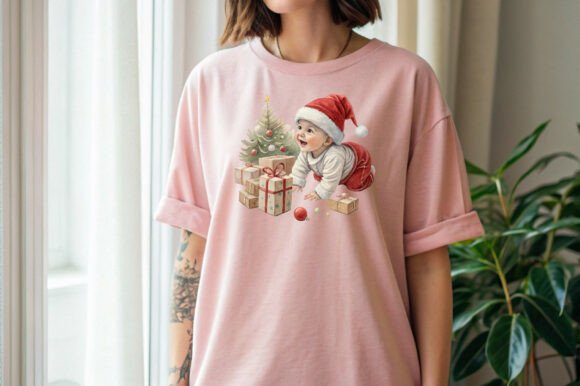 Little Baby and Gift Box Christmas PNG Review