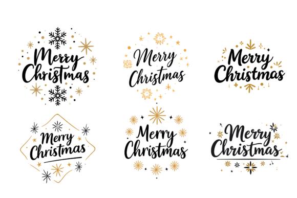 Merry Christmas Lettering with Snowflake: A Designer’s Review for Illustrations