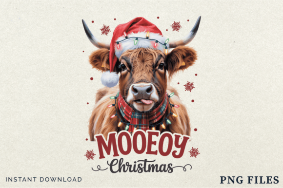 Mooey Christmas Funny Christmas Highland: Illustrations for Modern Publishing