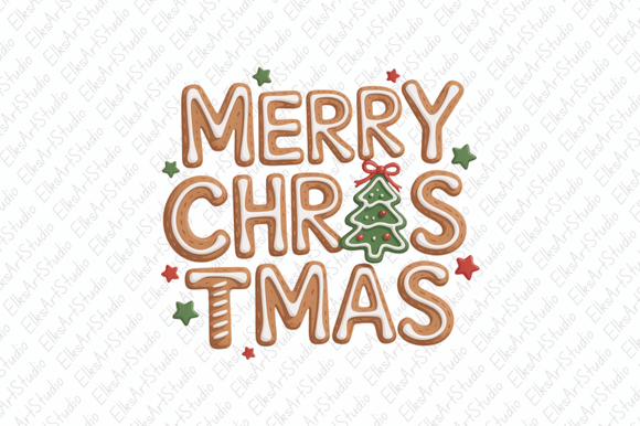Retro Gingerbread Christmas Png Review