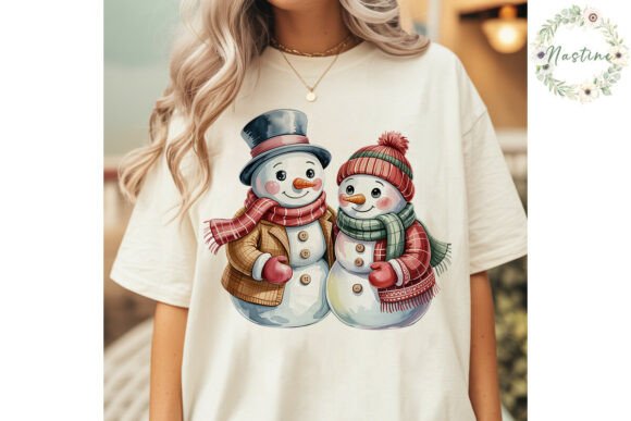 Snowman Couple Christmas Clipart PNG: A Brand Designer’s Review